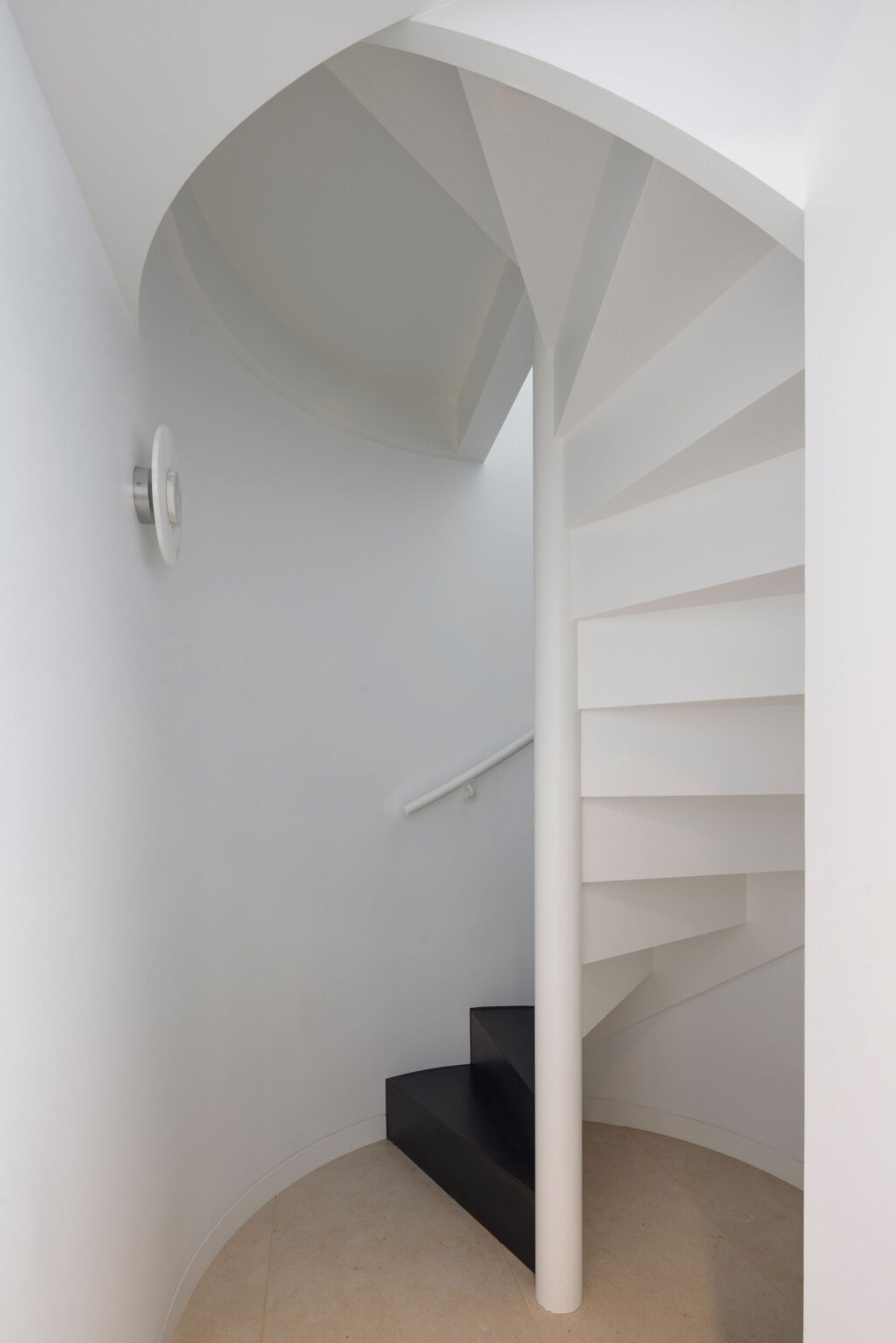 Downstairs Curved Stairs